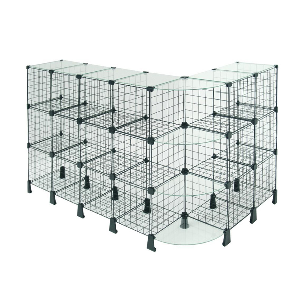 Composição modular mista para exposição
